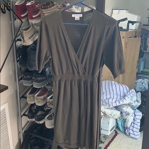 Half Sleeve Cinch Sweater Dress